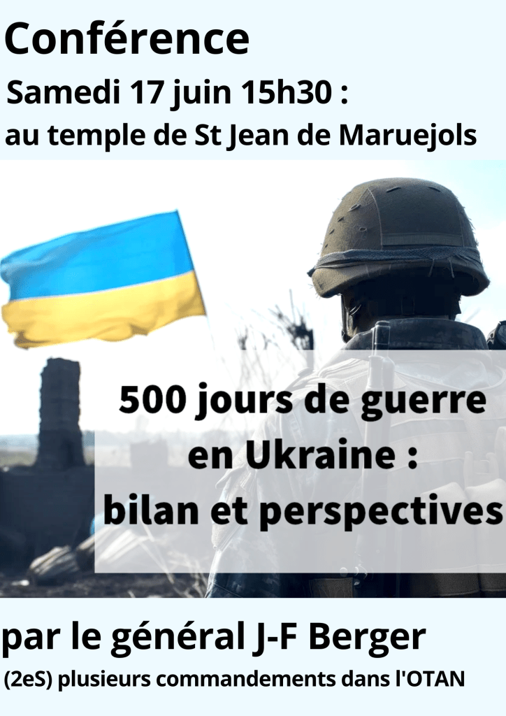 Samedi 17 juin 15h30 : Conférence guerre en&nbsp;Ukraine